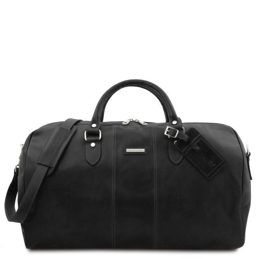 Lisbona - Travel leather duffle bag - Large size
